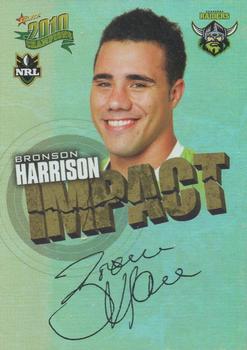 2010 NRL Champions - Impact Signature Gold #IS10 Bronson Harrison Front